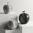 Modern Resin Apple & Pear Ornaments – Minimalist Decorative Sculptures - Minimalist White Apple (Low Model) - 