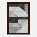 Modern Wall art Print | Da Vinci Abstract Wall art Print | Minimalist - Framed Canvas - 30x45 cm / 12x18″ - Dark wood frame