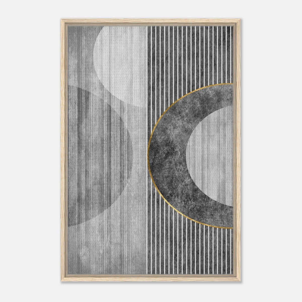 Modern Wall art Print | Da Vinci Abstract Wall art Print | Minimalist - Framed Canvas - 60x90 cm / 24x36″ - Wood frame