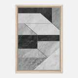 Modern Wall art Print | Da Vinci Abstract Wall art Print | Minimalist - Framed Canvas - 40x60 cm / 16x24″ - Wood frame