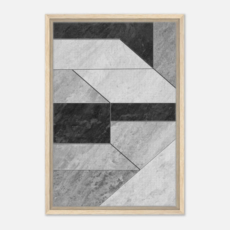Modern Wall art Print | Da Vinci Abstract Wall art Print | Minimalist - Framed Canvas - 40x60 cm / 16x24″ - Wood frame