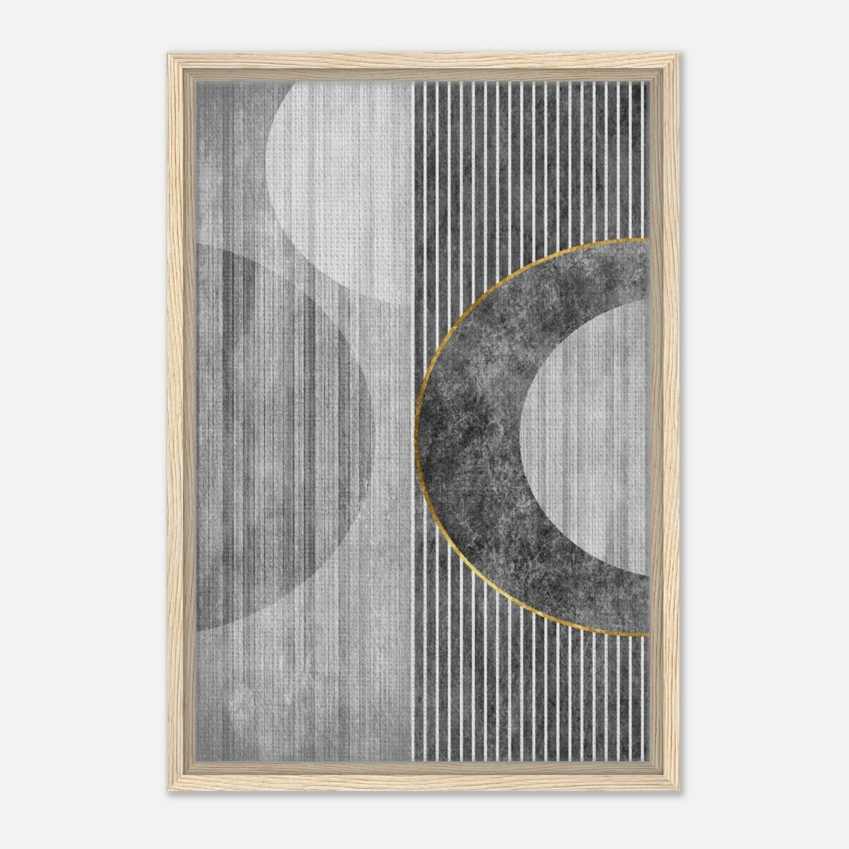 Modern Wall art Print | Da Vinci Abstract Wall art Print | Minimalist - Framed Canvas - 40x60 cm / 16x24″ - Wood frame