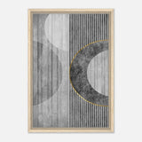 Modern Wall art Print | Da Vinci Abstract Wall art Print | Minimalist - Framed Canvas - 40x60 cm / 16x24″ - Wood frame