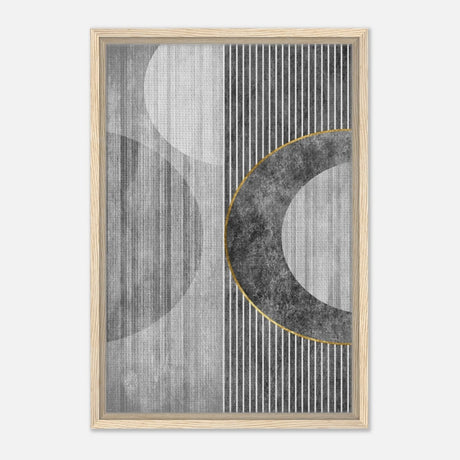 Modern Wall art Print | Da Vinci Abstract Wall art Print | Minimalist - Framed Canvas - 40x60 cm / 16x24″ - Wood frame