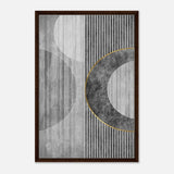 Modern Wall art Print | Da Vinci Abstract Wall art Print | Minimalist - Framed Canvas - 60x90 cm / 24x36″ - Dark wood frame