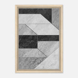Modern Wall art Print | Da Vinci Abstract Wall art Print | Minimalist - Framed Canvas - 30x45 cm / 12x18″ - Wood frame