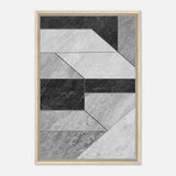 Modern Wall art Print | Da Vinci Abstract Wall art Print | Minimalist - Framed Canvas - 50x75 cm / 20x30″ - Wood frame