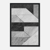 Modern Wall art Print | Da Vinci Abstract Wall art Print | Minimalist - Framed Canvas - 50x75 cm / 20x30″ - Black frame