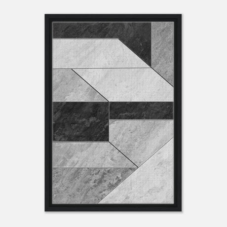 Modern Wall art Print | Da Vinci Abstract Wall art Print | Minimalist - Framed Canvas - 40x60 cm / 16x24″ - Black frame
