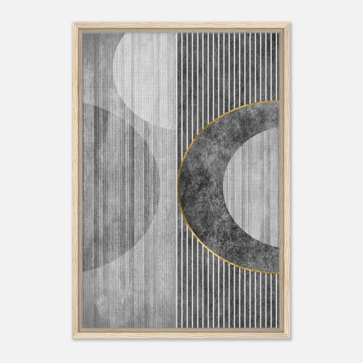 Modern Wall art Print | Da Vinci Abstract Wall art Print | Minimalist - Framed Canvas - 50x75 cm / 20x30″ - Wood frame