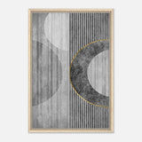 Modern Wall art Print | Da Vinci Abstract Wall art Print | Minimalist - Framed Canvas - 50x75 cm / 20x30″ - Wood frame