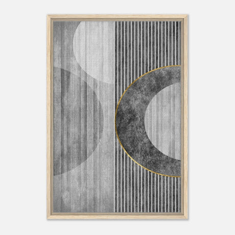 Modern Wall art Print | Da Vinci Abstract Wall art Print | Minimalist - Framed Canvas - 50x75 cm / 20x30″ - Wood frame