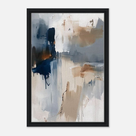 Modern Wall art Print | Da Vinci Abstract Wall art Print - Framed Canvas - 40x60 cm / 16x24″ - Black frame
