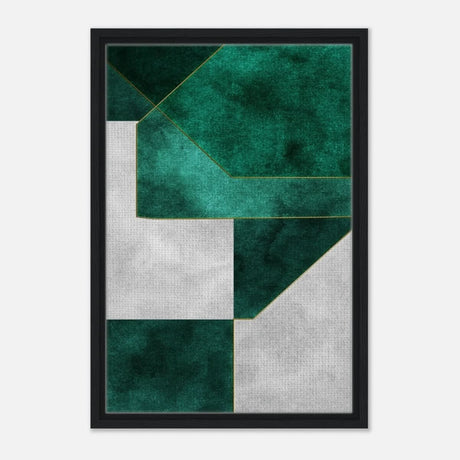 Modern Wall art Print | Da Vinci Abstract Wall art Print - Framed Canvas - 40x60 cm / 16x24″ - Black frame