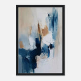 Modern Wall art Print | Da Vinci Abstract Wall art Print - Framed Canvas - 50x75 cm / 20x30″ - Black frame