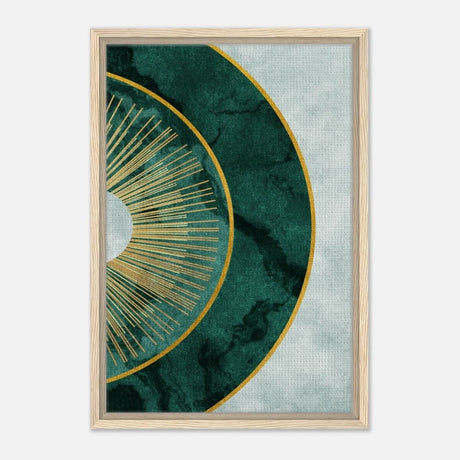 Modern Wall art Print | Da Vinci Abstract Wall art Print - Framed Canvas - 40x60 cm / 16x24″ - Wood frame