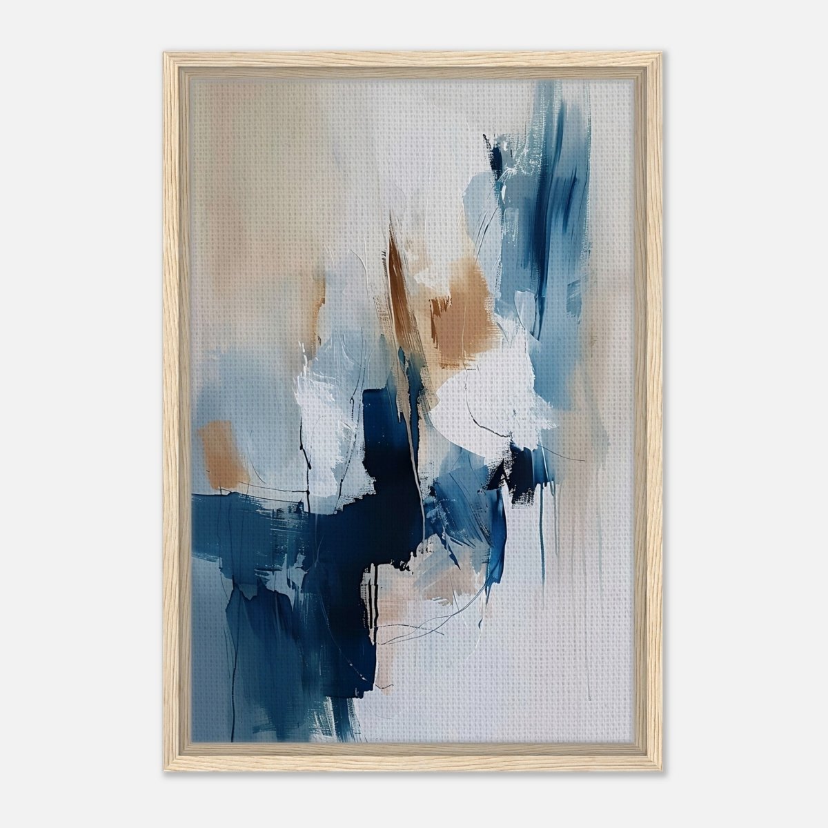 Modern Wall art Print | Da Vinci Abstract Wall art Print - Framed Canvas - 40x60 cm / 16x24″ - Wood frame