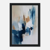 Modern Wall art Print | Da Vinci Abstract Wall art Print - Framed Canvas - 30x45 cm / 12x18″ - Black frame