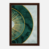 Modern Wall art Print | Da Vinci Abstract Wall art Print - Framed Canvas - 30x45 cm / 12x18″ - Dark wood frame