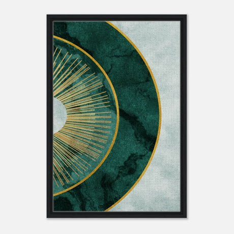 Modern Wall art Print | Da Vinci Abstract Wall art Print - Framed Canvas - 50x75 cm / 20x30″ - Black frame