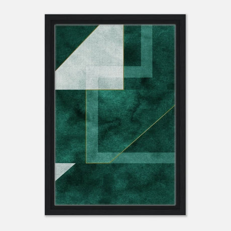 Modern Wall art Print | Da Vinci Abstract Wall art Print - Framed Canvas - 30x45 cm / 12x18″ - Black frame