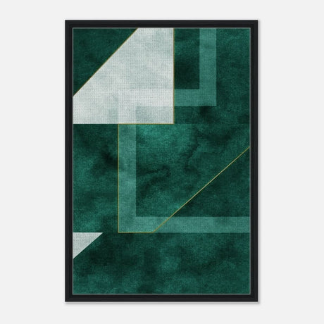 Modern Wall art Print | Da Vinci Abstract Wall art Print - Framed Canvas - 60x90 cm / 24x36″ - Black frame