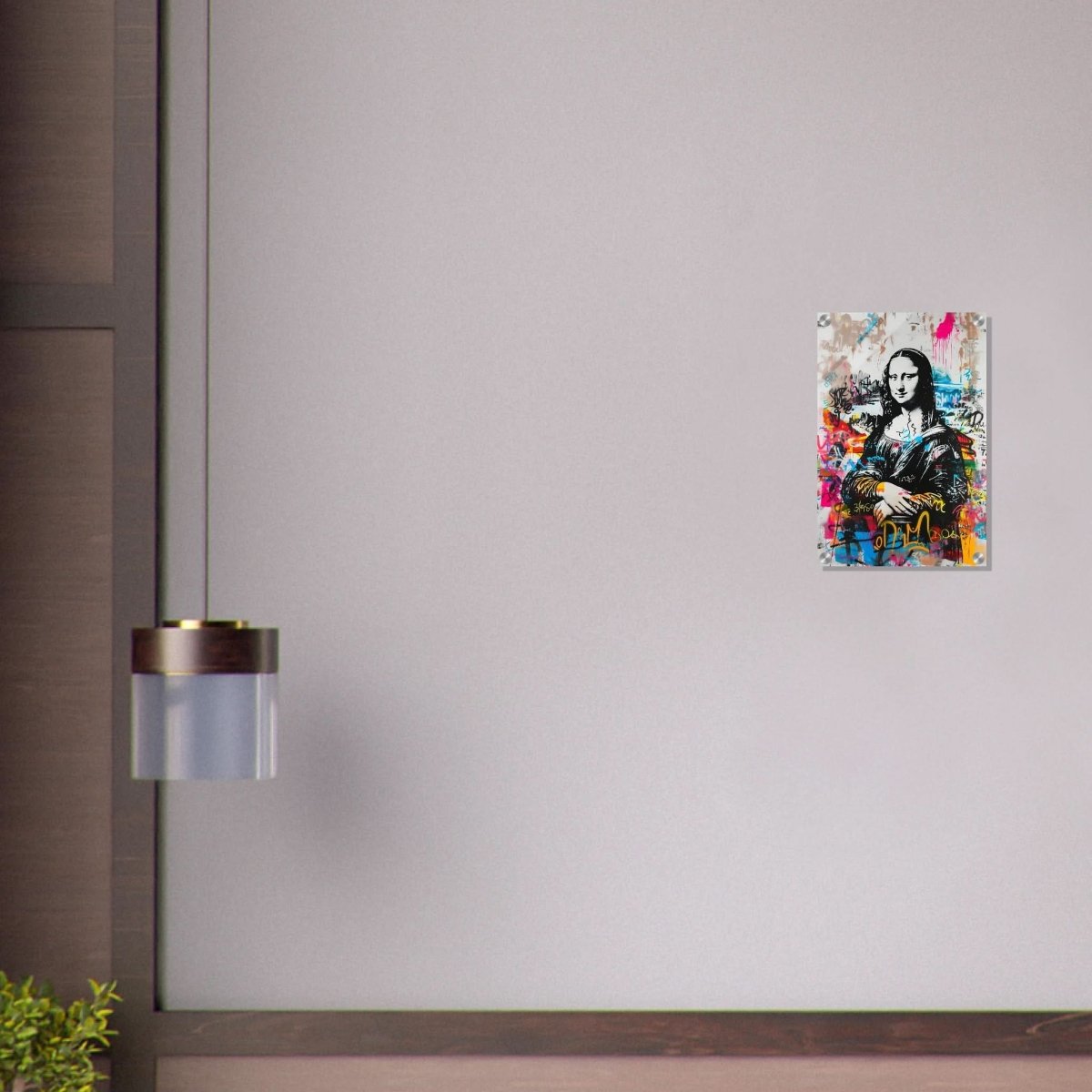 Mona Lisa Wall Art by Da Vinci Arts | Graffiti - Acrylic Print - 30x45 cm / 12x18″ - 