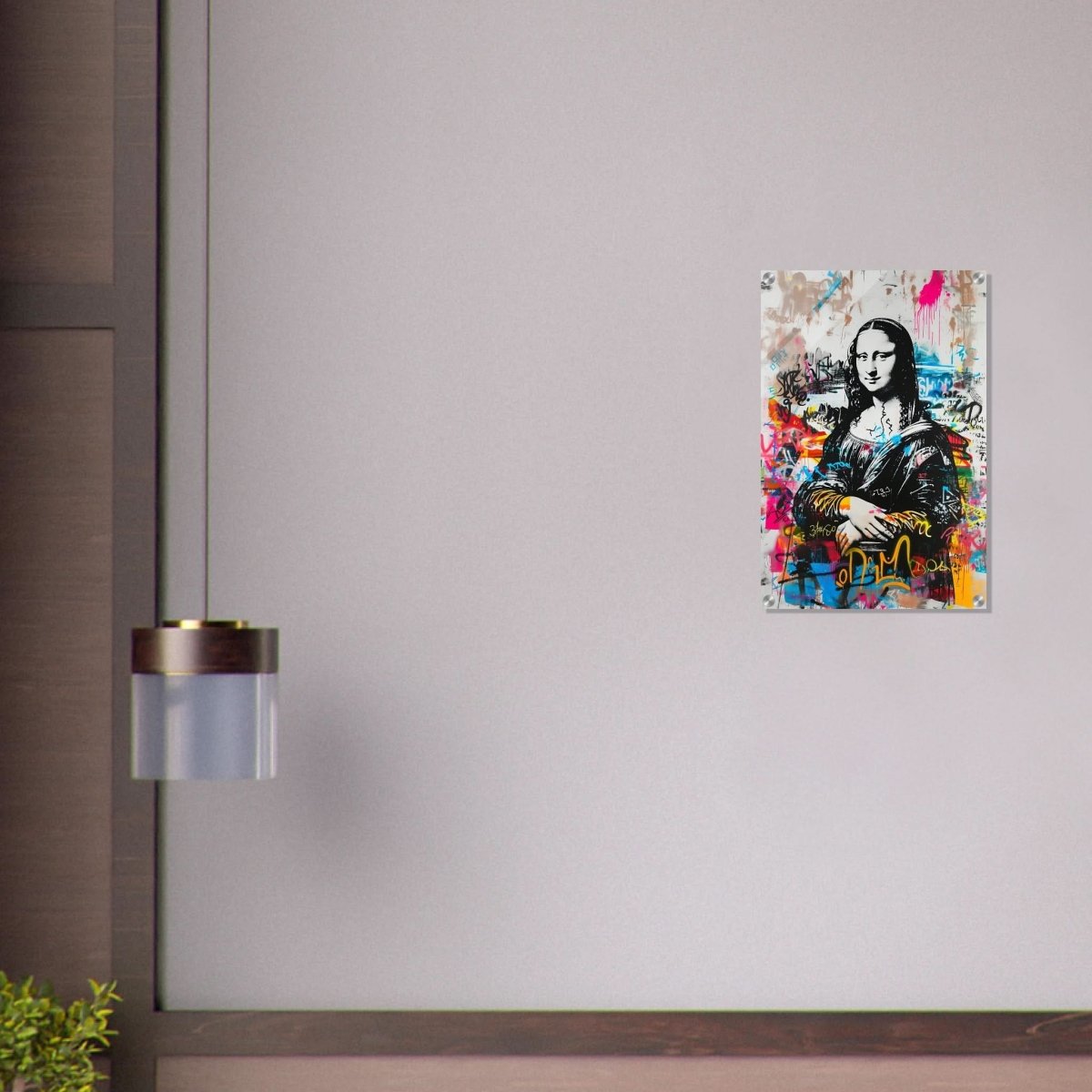 Mona Lisa Wall Art by Da Vinci Arts | Graffiti - Acrylic Print - 40x60 cm / 16x24″ - 