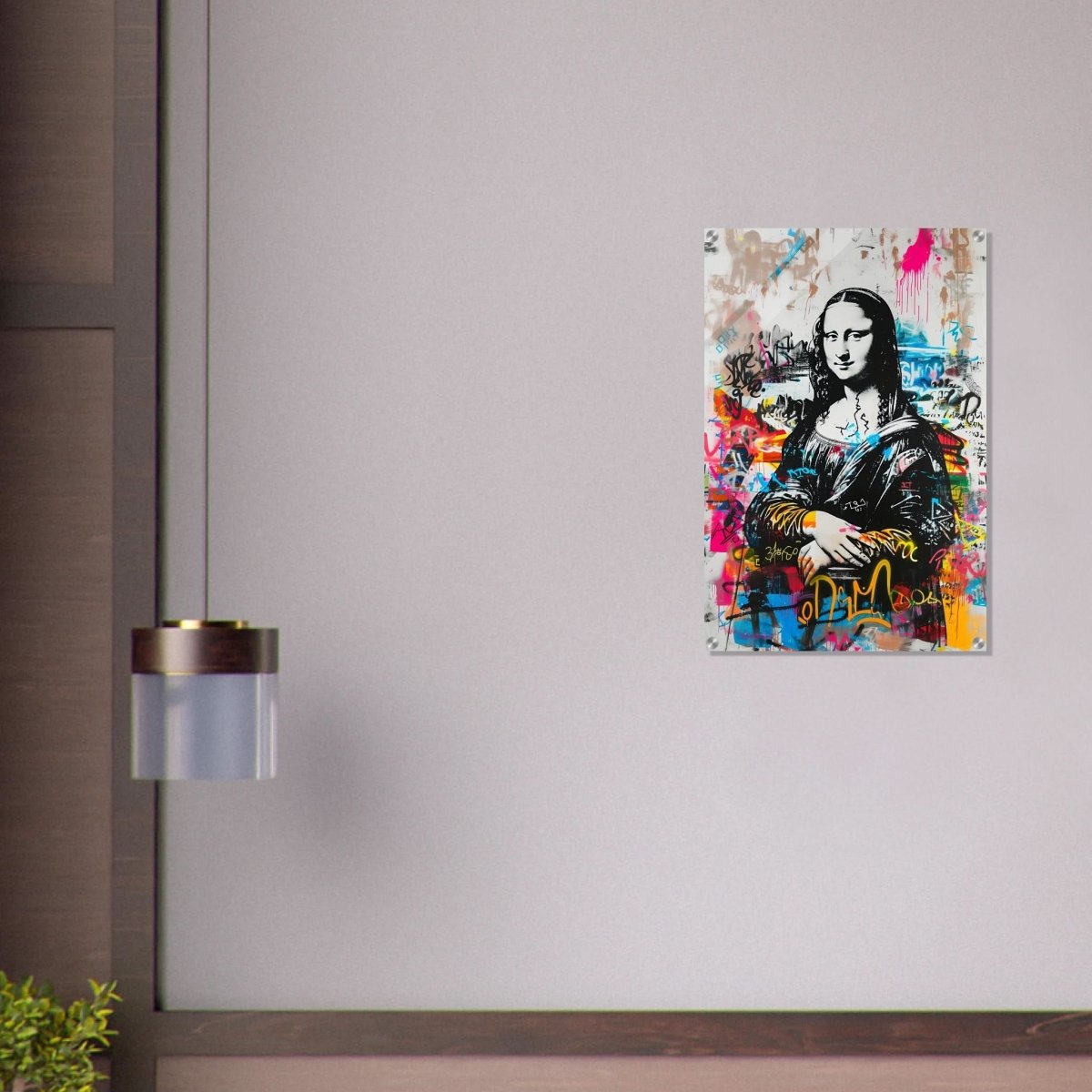 Mona Lisa Wall Art by Da Vinci Arts | Graffiti - Acrylic Print - 50x75 cm / 20x30″ - 