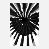 Monochrome Pulse | Modern Abstract Expressionist Wall art Print - Aluminum Print - 30x45 cm / 12x18″ - 