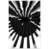 Monochrome Pulse | Modern Abstract Expressionist Wall art Print - Fine Art Poster - 60x90 cm / 24x36″ - 