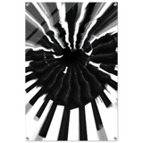 Monochrome Pulse | Modern Abstract Expressionist Wall art Print - Acrylic Print - 60x90 cm / 24x36″ - 