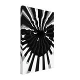Monochrome Pulse | Modern Abstract Expressionist Wall art Print - Canvas - 30x45 cm / 12x18″ - 