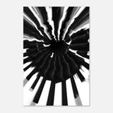 Monochrome Pulse | Modern Abstract Expressionist Wall art Print - Aluminum Print - 20x30 cm / 8x12″ - 