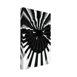 Monochrome Pulse | Modern Abstract Expressionist Wall art Print - Canvas - 20x30 cm / 8x12″ - 
