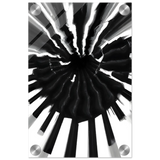 Monochrome Pulse | Modern Abstract Expressionist Wall art Print - Acrylic Print - 20x30 cm / 8x12″ - 
