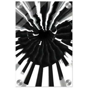 Monochrome Pulse | Modern Abstract Expressionist Wall art Print - Acrylic Print - 20x30 cm / 8x12″ - 