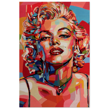 “Monroe Mosaic” | Wall Art Print - Wood Prints - 20x30 cm / 8x12″ - 