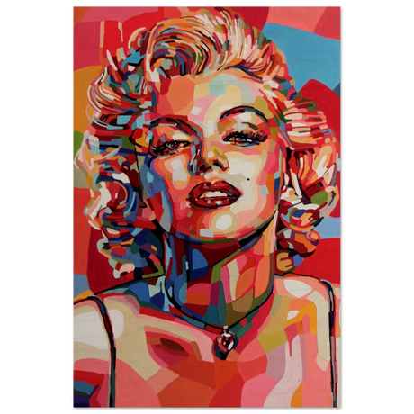 “Monroe Mosaic” | Wall Art Print - Wood Prints - 50x75 cm / 20x30″ - 