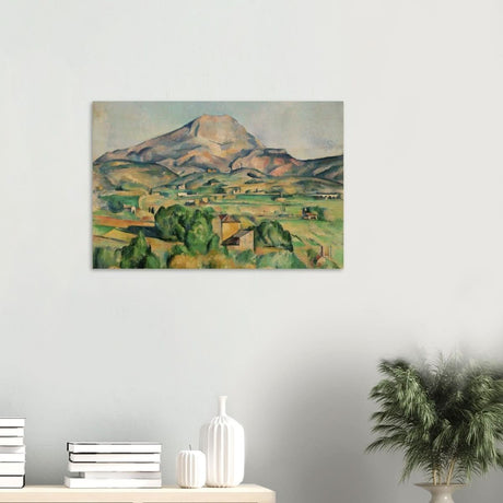 Mont Sainte - Victoire by Paul Cézanne - Wood Prints - 50x75 cm / 20x30″ - 20 mm