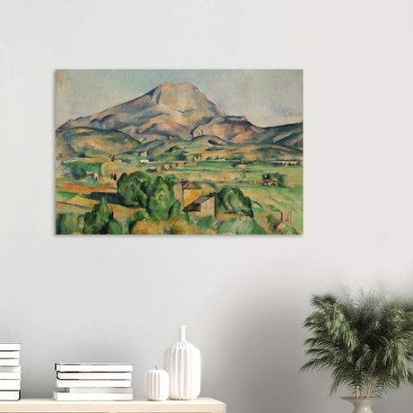 Mont Sainte - Victoire by Paul Cézanne - Wood Prints - 60x90 cm / 24x36″ - 20 mm