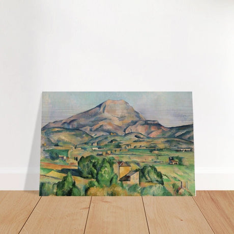 Mont Sainte - Victoire by Paul Cézanne - Brushed Aluminum Print - 30x45 cm / 12x18″ - 