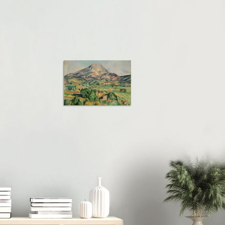 Mont Sainte - Victoire by Paul Cézanne - Wood Prints - 30x45 cm / 12x18″ - 20 mm