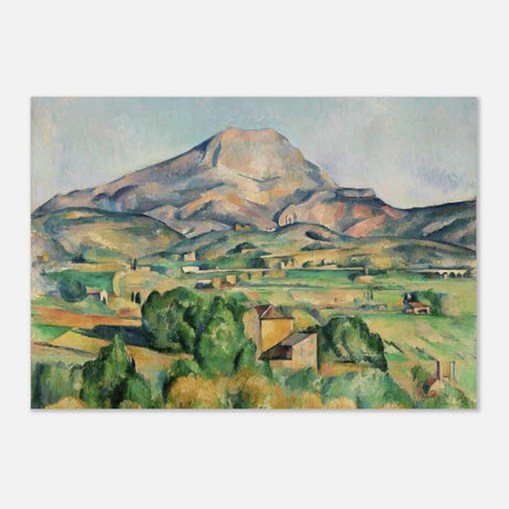 Mont Sainte - Victoire by Paul Cézanne - Aluminum Print - 70x100 cm / 28x40″ - 