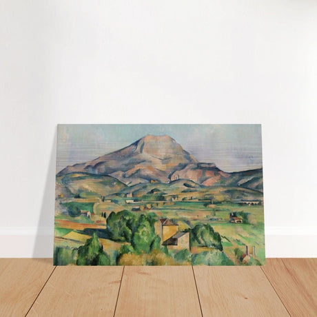 Mont Sainte - Victoire by Paul Cézanne - Brushed Aluminum Print - 60x90 cm / 24x36″ - 
