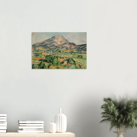 Mont Sainte - Victoire by Paul Cézanne - Wood Prints - 40x60 cm / 16x24″ - 10 mm