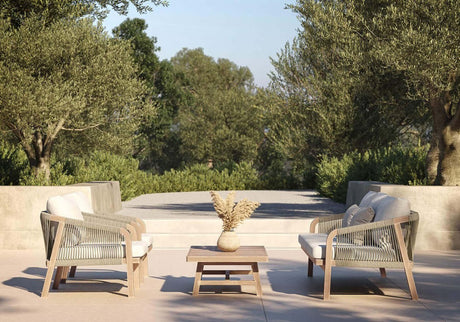 Monte Patio Sofa - Sand - Three - Seater - 