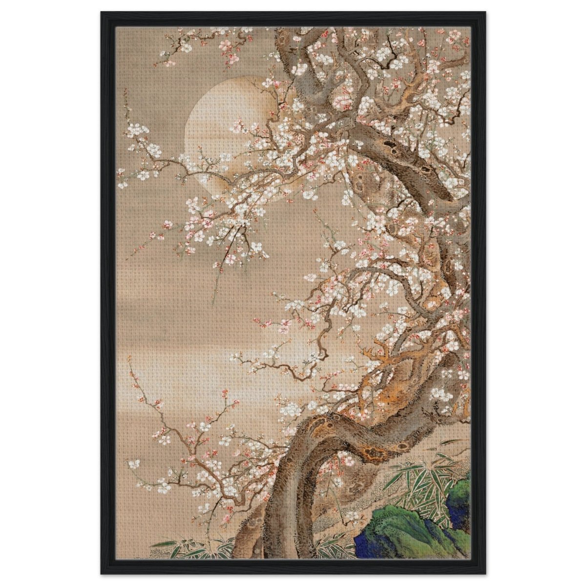 Moonlit Sakura Dance | Traditional Chinese/Japanese Botanical wall art print - Acrylic Print - 30x45 cm / 12x18″ - 