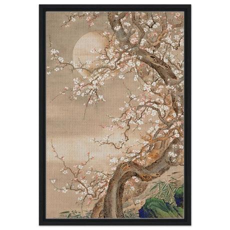 Moonlit Sakura Dance | Traditional Chinese/Japanese Botanical wall art print - Acrylic Print - 30x45 cm / 12x18″ - 