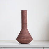 Morandi Brushed Ceramic Vase – Nordic Minimalist Hand - Painted Décor - A - 